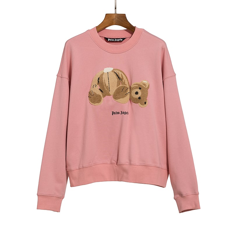 Свитшот Palm Angels Embroidery Bear "Pink" фото № 2