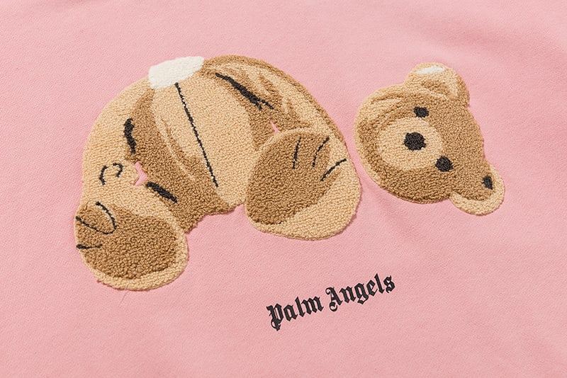 Свитшот Palm Angels Embroidery Bear "Pink" фото № 4
