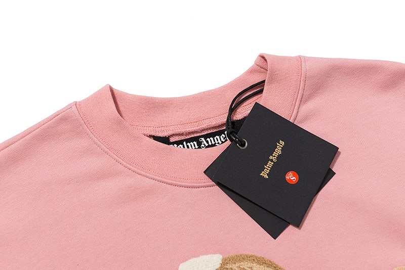 Свитшот Palm Angels Embroidery Bear "Pink" фото № 5
