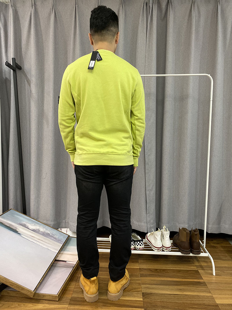 Свитшот Stone Island Black Label On Sleeve "Yellow" фото № 5