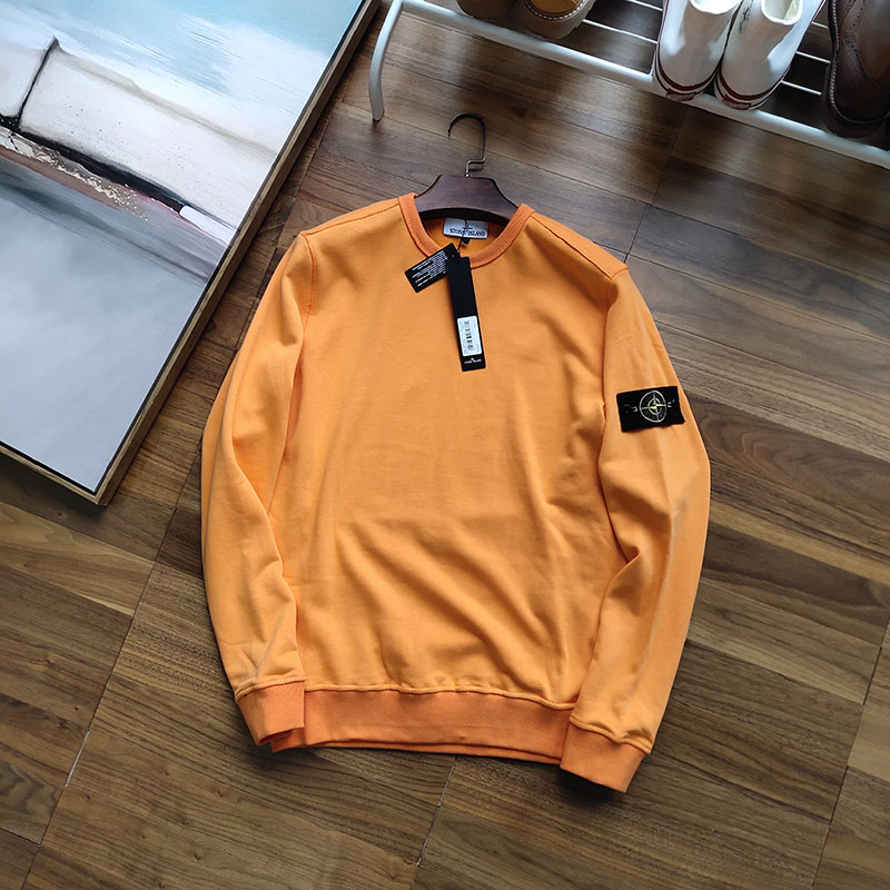 Свитшот Stone Island Label On Sleeve "Orange" фото № 2