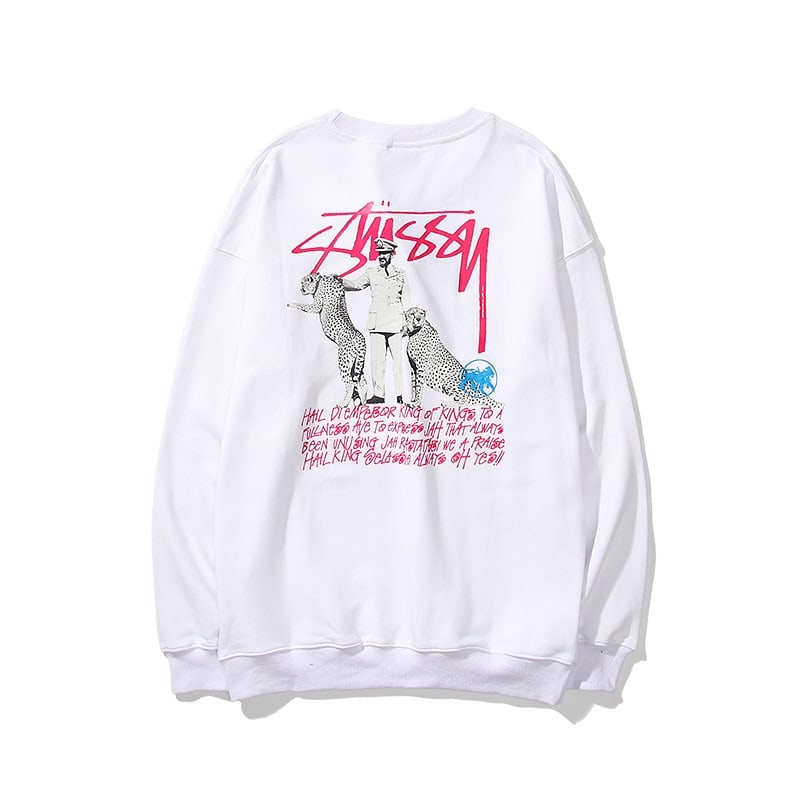 Свитшот Stussy Leopards "White" фото № 2
