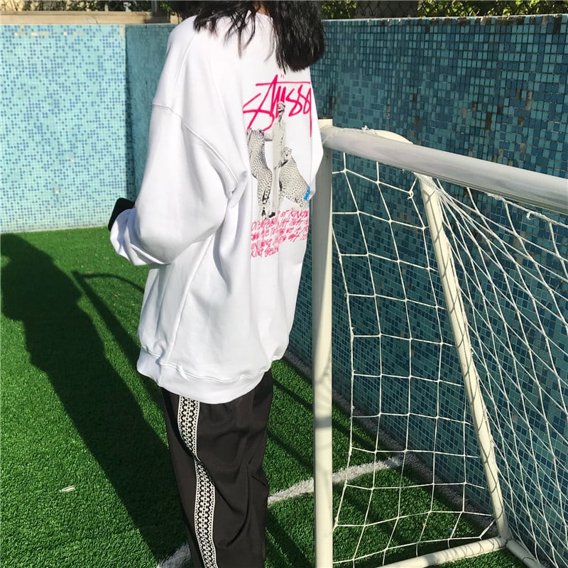 Свитшот Stussy Leopards "White" фото № 4