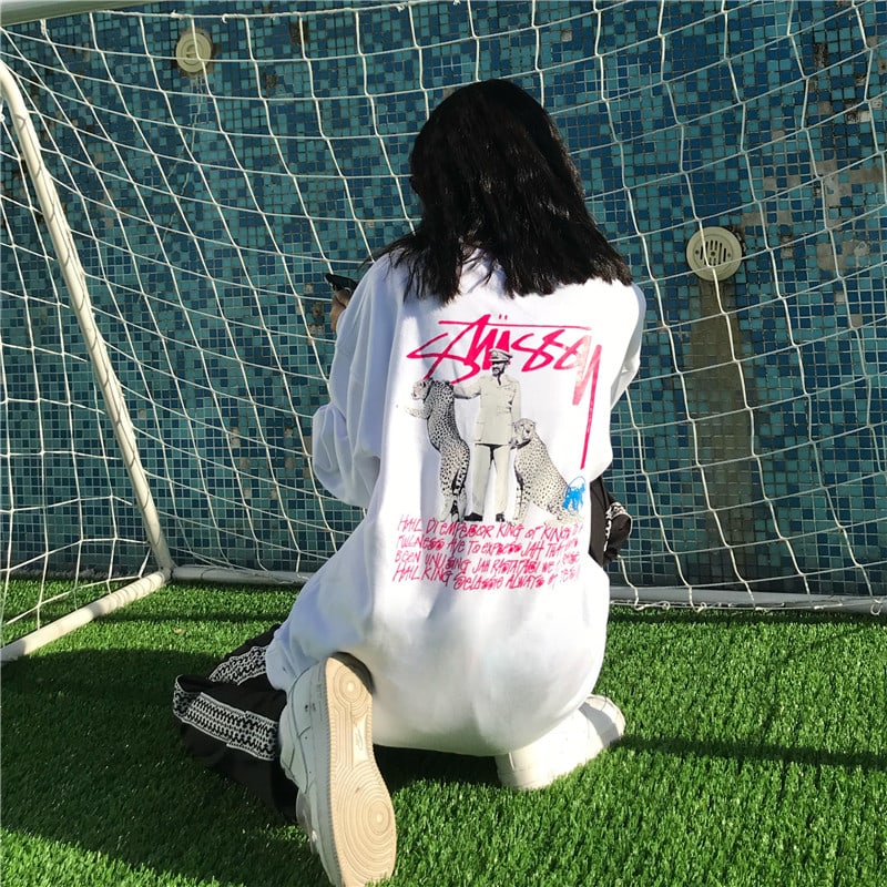 Свитшот Stussy Leopards "White" фото № 5