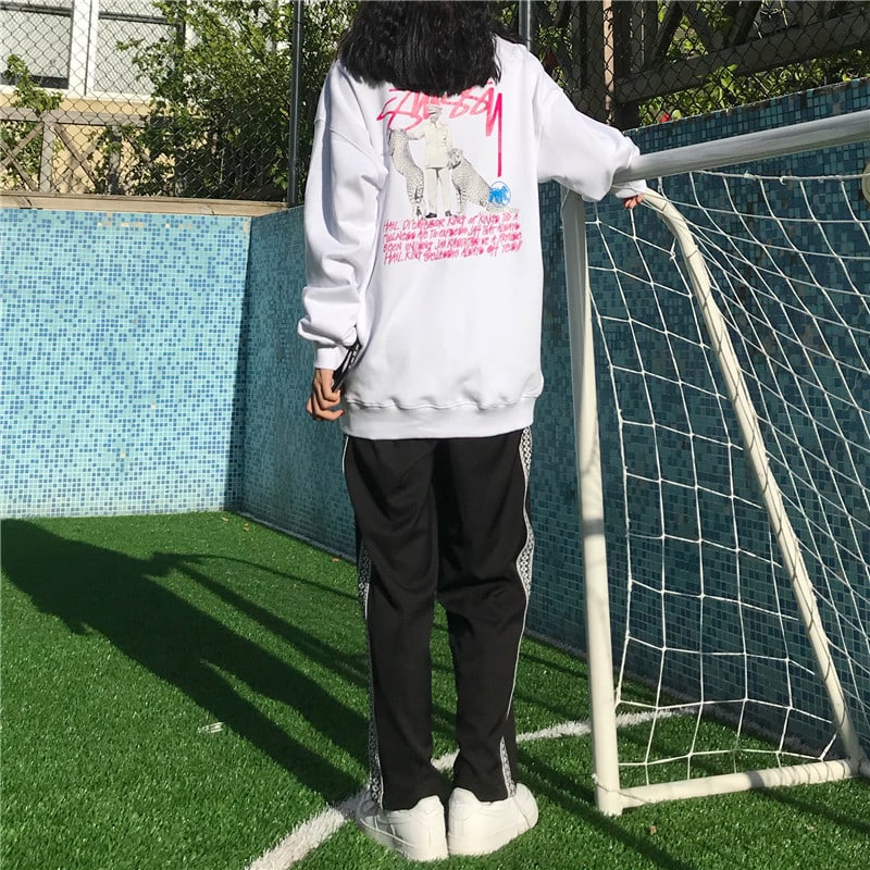 Свитшот Stussy Leopards "White" фото № 7