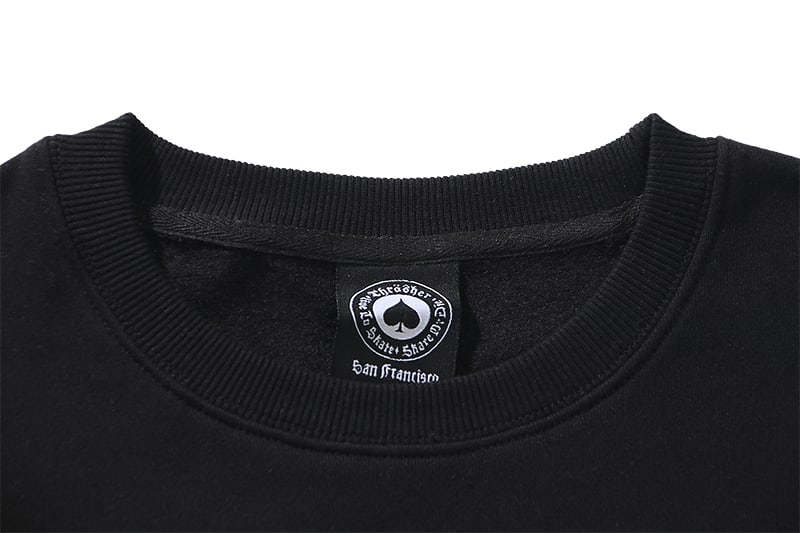 Свитшот Thrasher Skateboard Magazine "Black" фото № 7