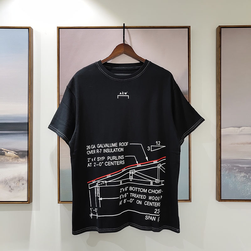 Футболка A-Cold-Wall Mathematical formula "Black" фото № 2