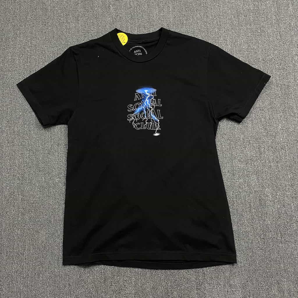Футболка Anti Social Social Club Big Lightning "Black" фото № 2
