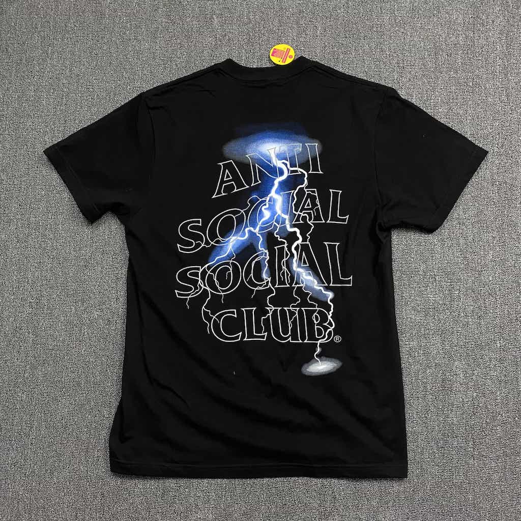Футболка Anti Social Social Club Big Lightning "Black" фото № 3