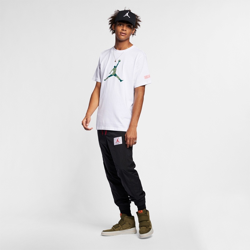 Футболка Air Jordan Khaki Basketball "White" фото № 3