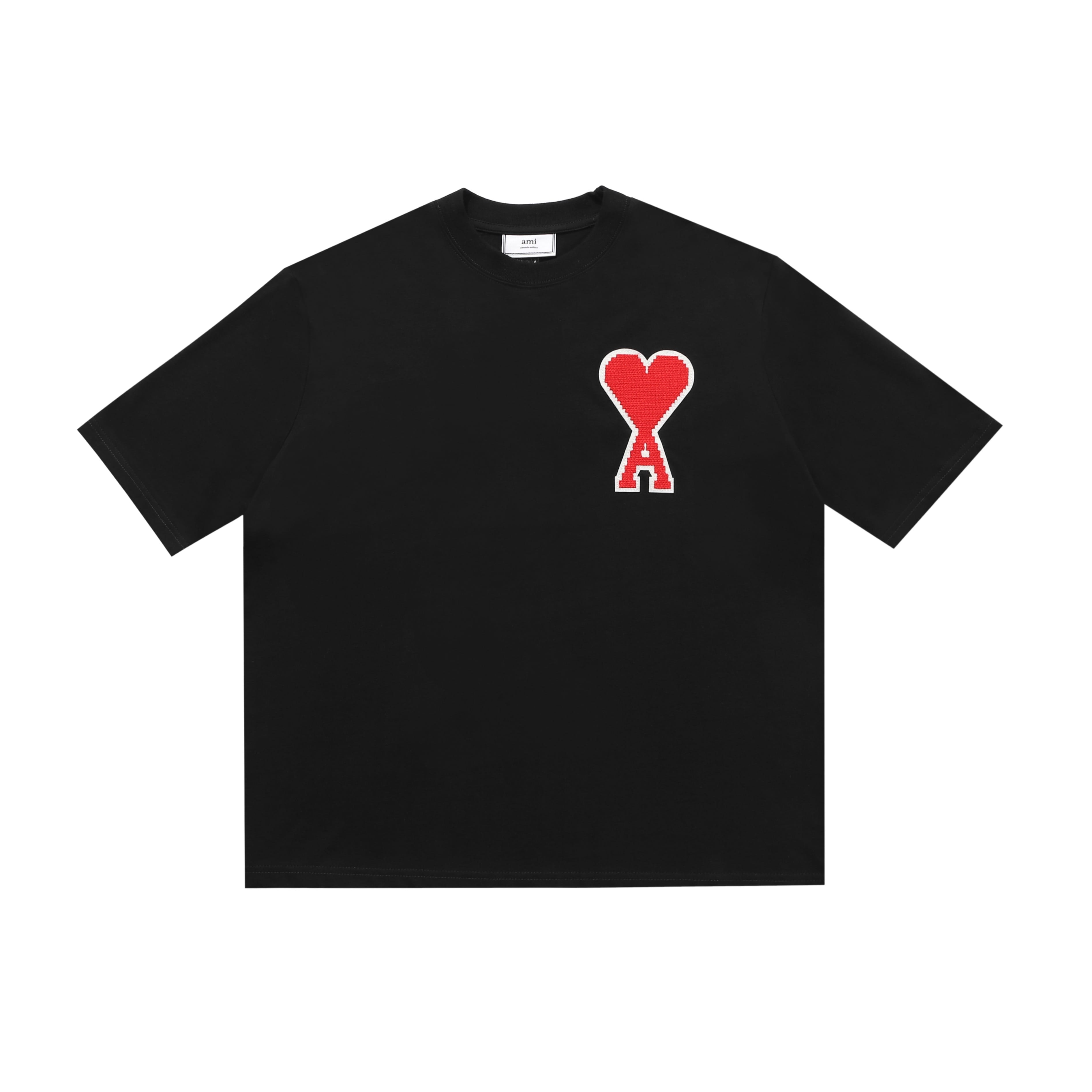 Футболка Amiri Embroidery Heart "Black" фото № 2