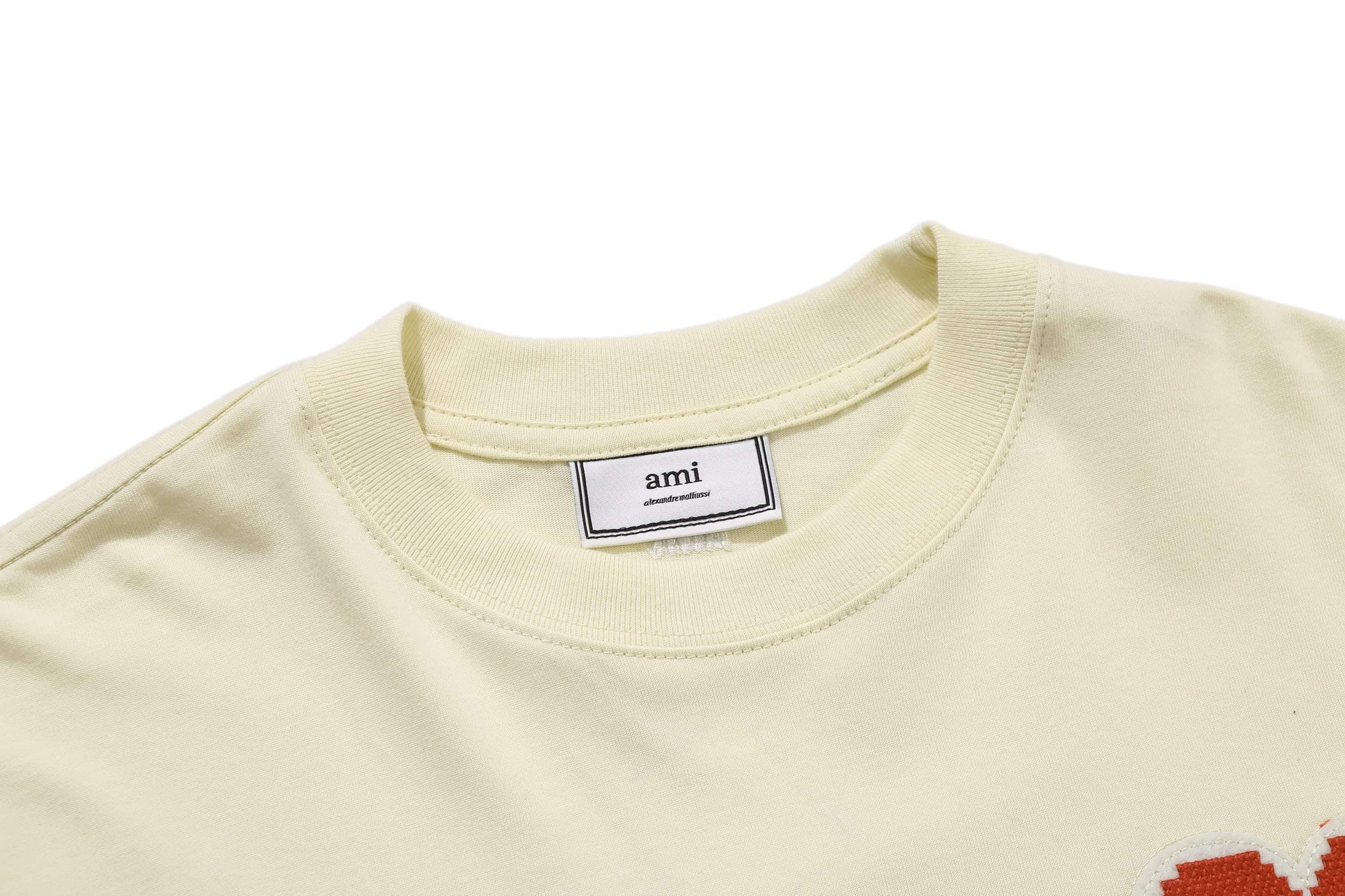 Футболка Amiri Embroidery Heart "Beige" фото № 4