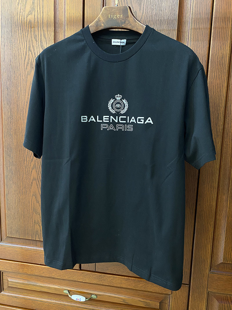 Футболка Balenciaga Paris "Black" фото № 3
