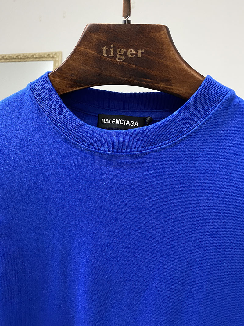 Футболка Balenciaga White Label "Blue" фото № 4