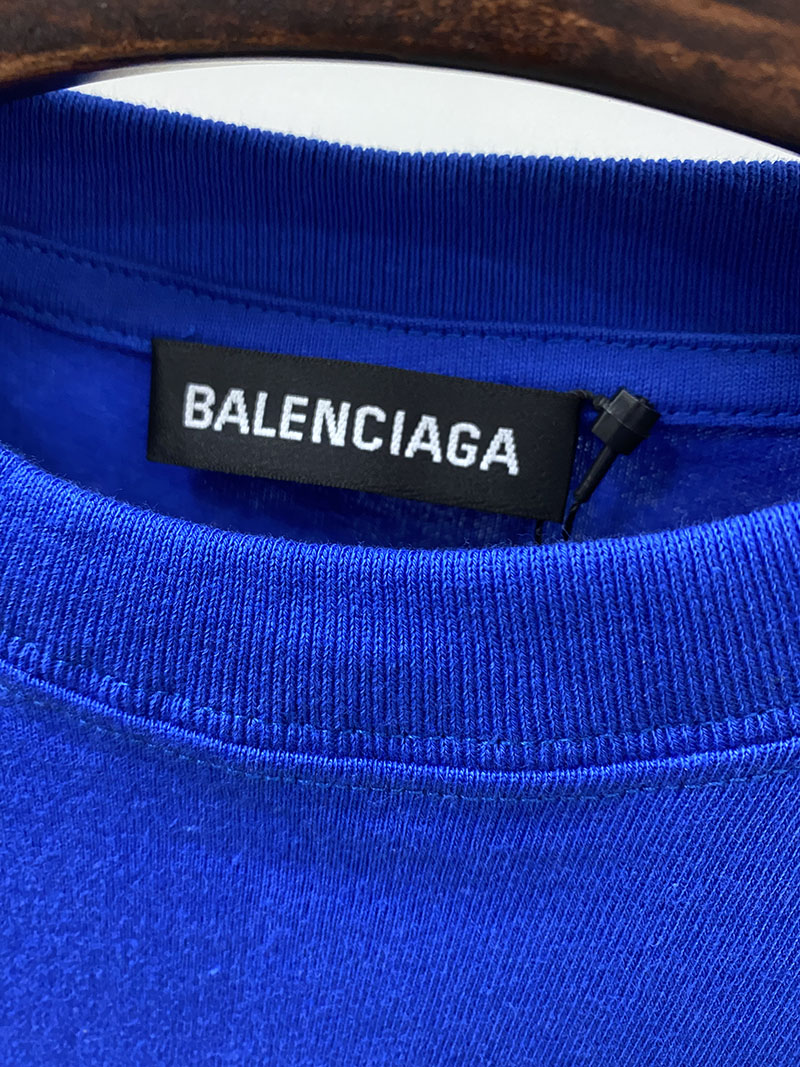 Футболка Balenciaga White Label "Blue" фото № 5