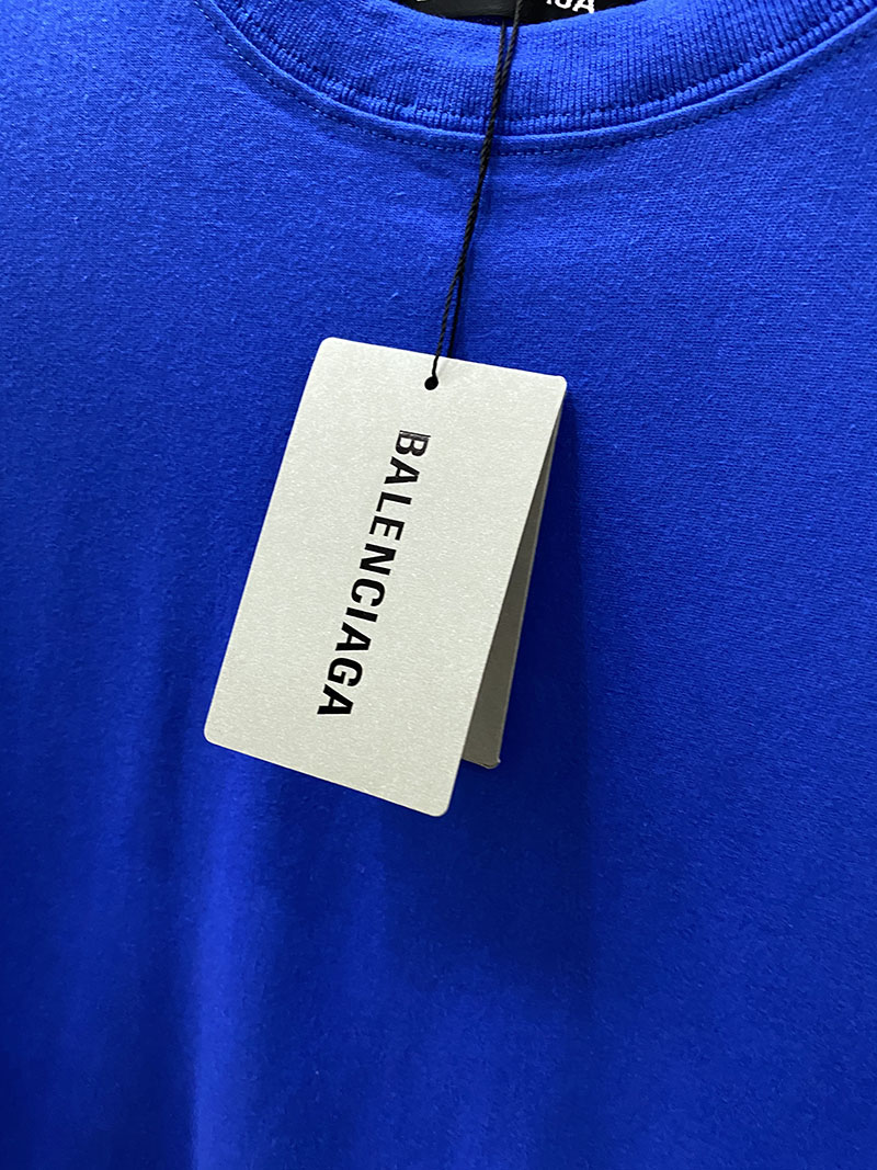 Футболка Balenciaga White Label "Blue" фото № 6
