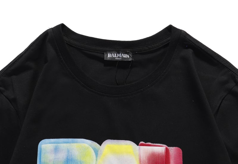 Футболка Balmain 3D Brand "Black" фото № 6