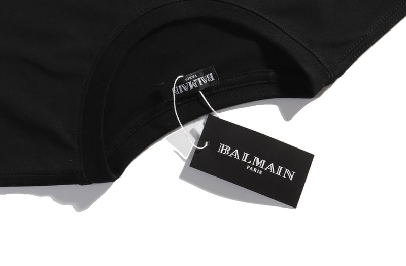 Футболка Balmain 3D Brand "Black" фото № 8
