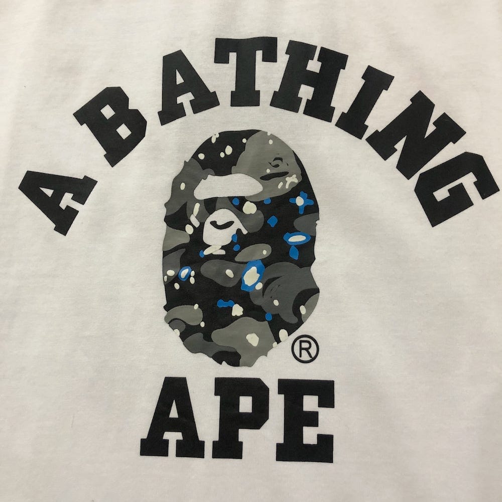 Футболка Bape A Bathin Ape "White" фото № 3