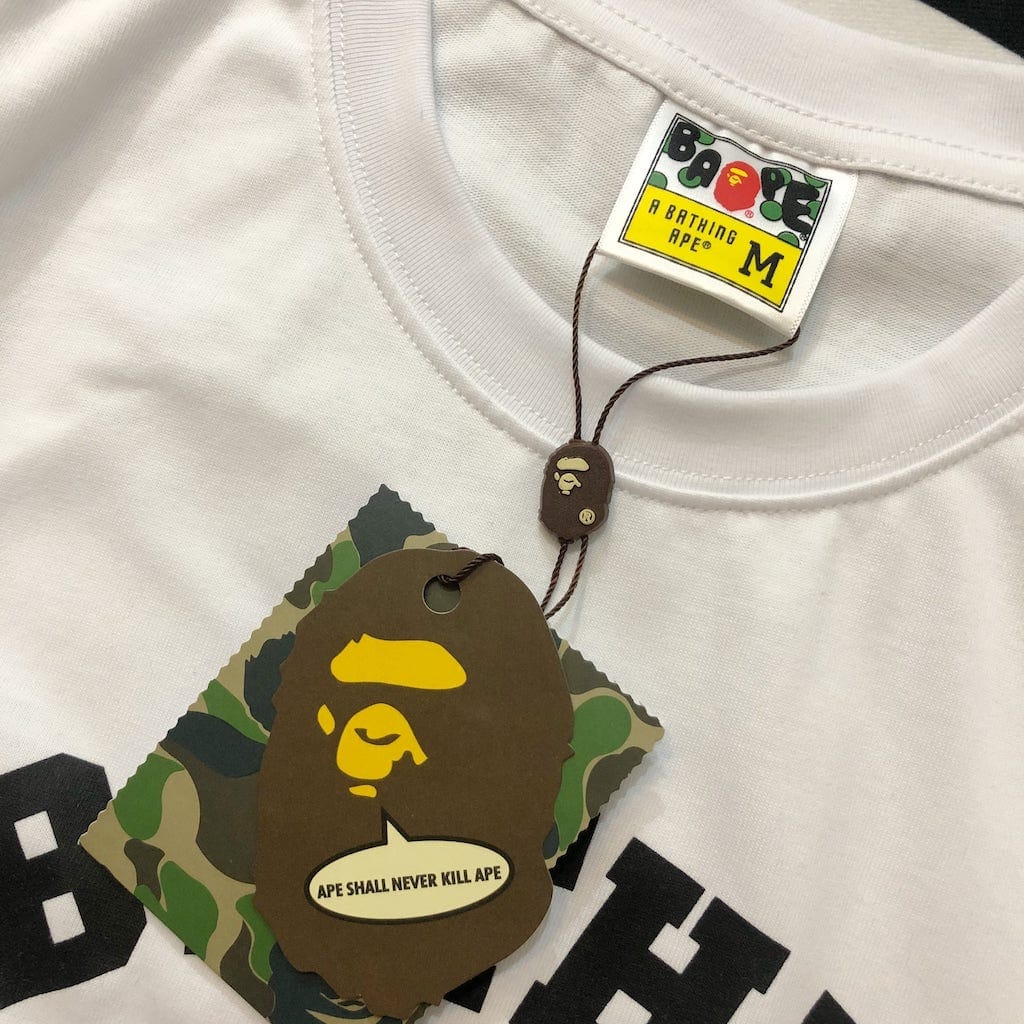 Футболка Bape A Bathin Ape "White" фото № 4