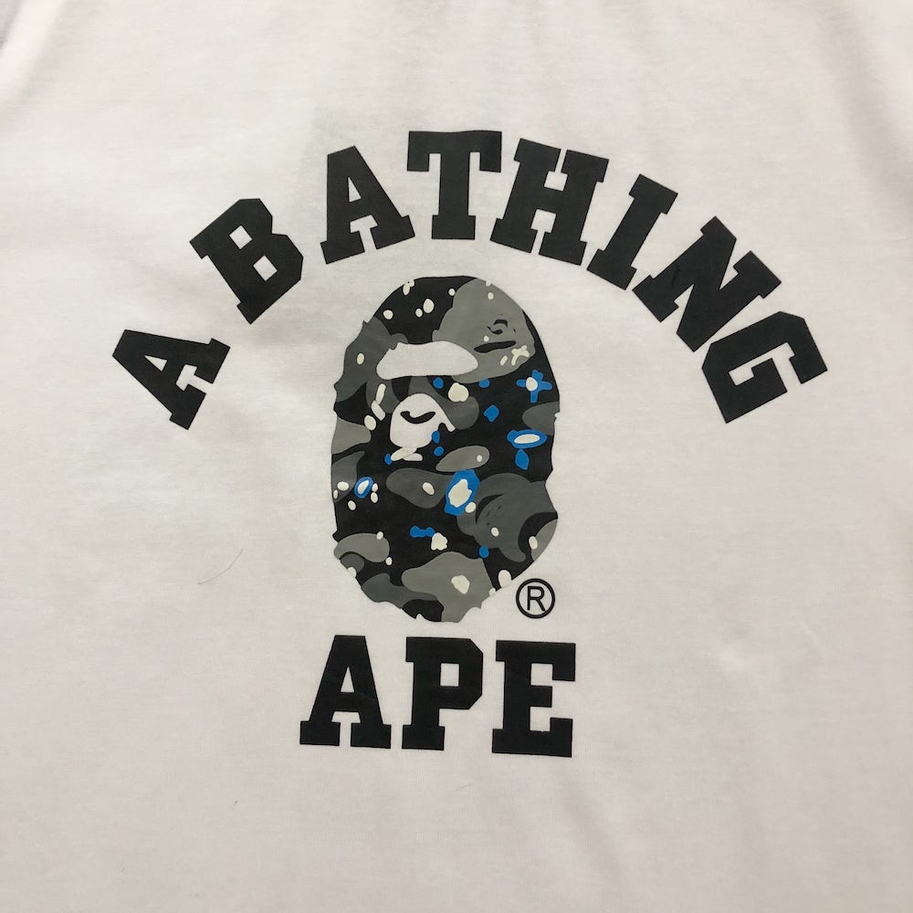 Футболка Bape A Bathin Ape "White" фото № 7