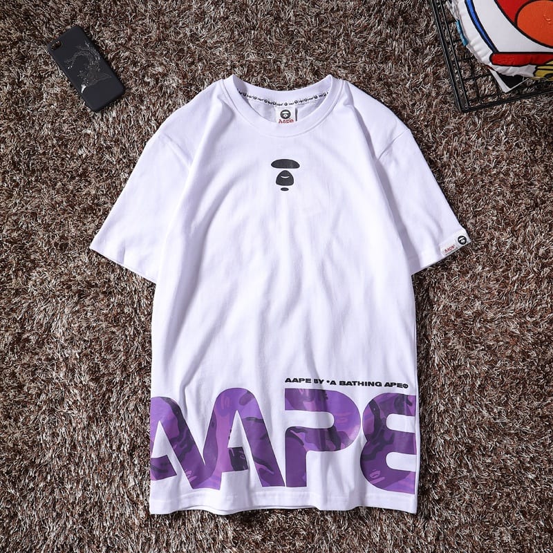 Футболка Bape Purple Brand "White" фото № 3