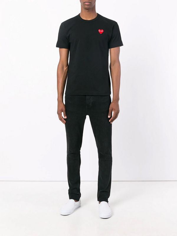 Футболка Comme des Garcons Small Heart "Black" фото № 2