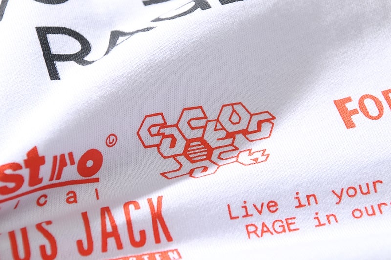 Футболка Cactus Jack Live In Your World Rage In Ours "White" фото № 3