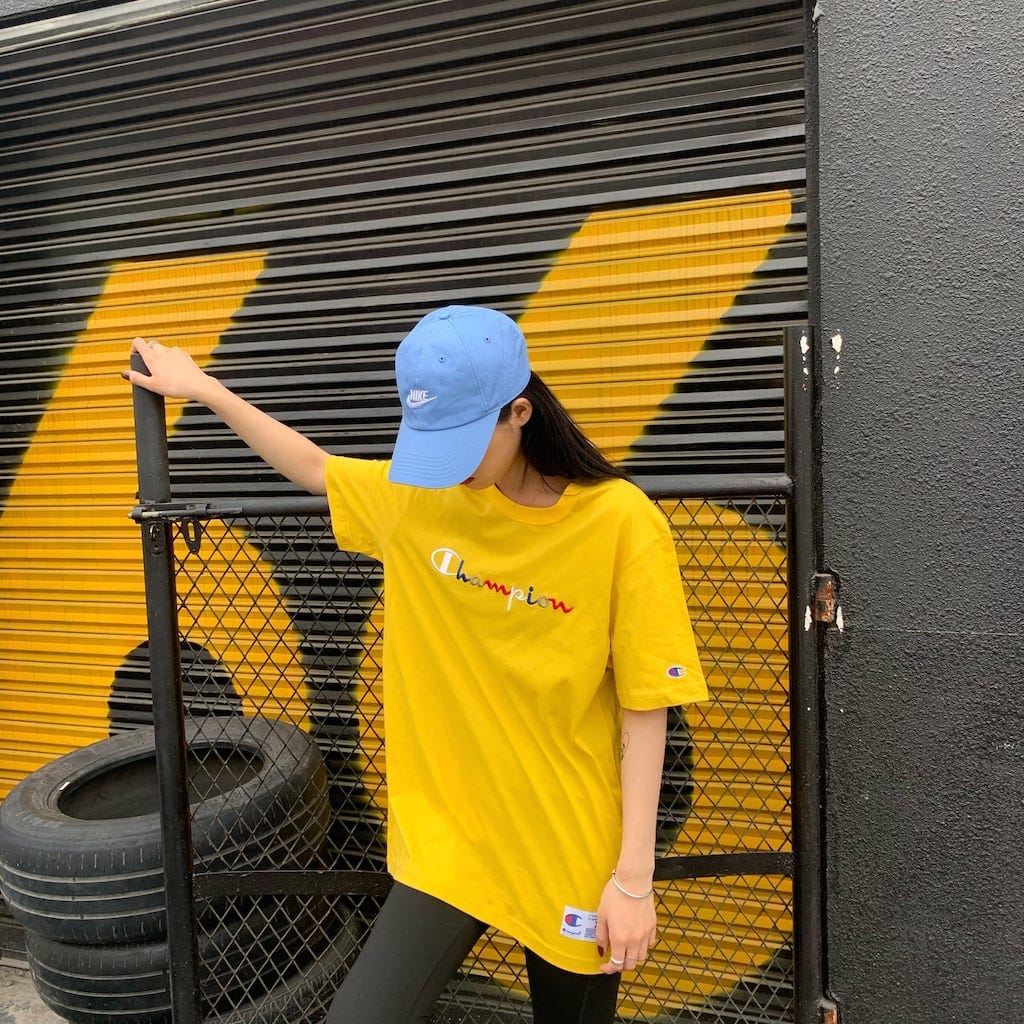 Футболка Champion Embroidery Brand "Yellow" фото № 3