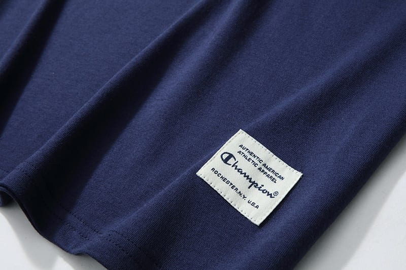 Футболка Champion White Embroidery Brand "Dark Blue" фото № 7