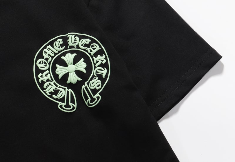 Футболка Chrome Hearts Big Multicolor Logo "Black" фото № 8