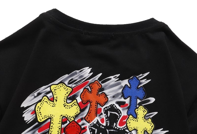 Футболка Dior Multicolor Cross "Black" фото № 6