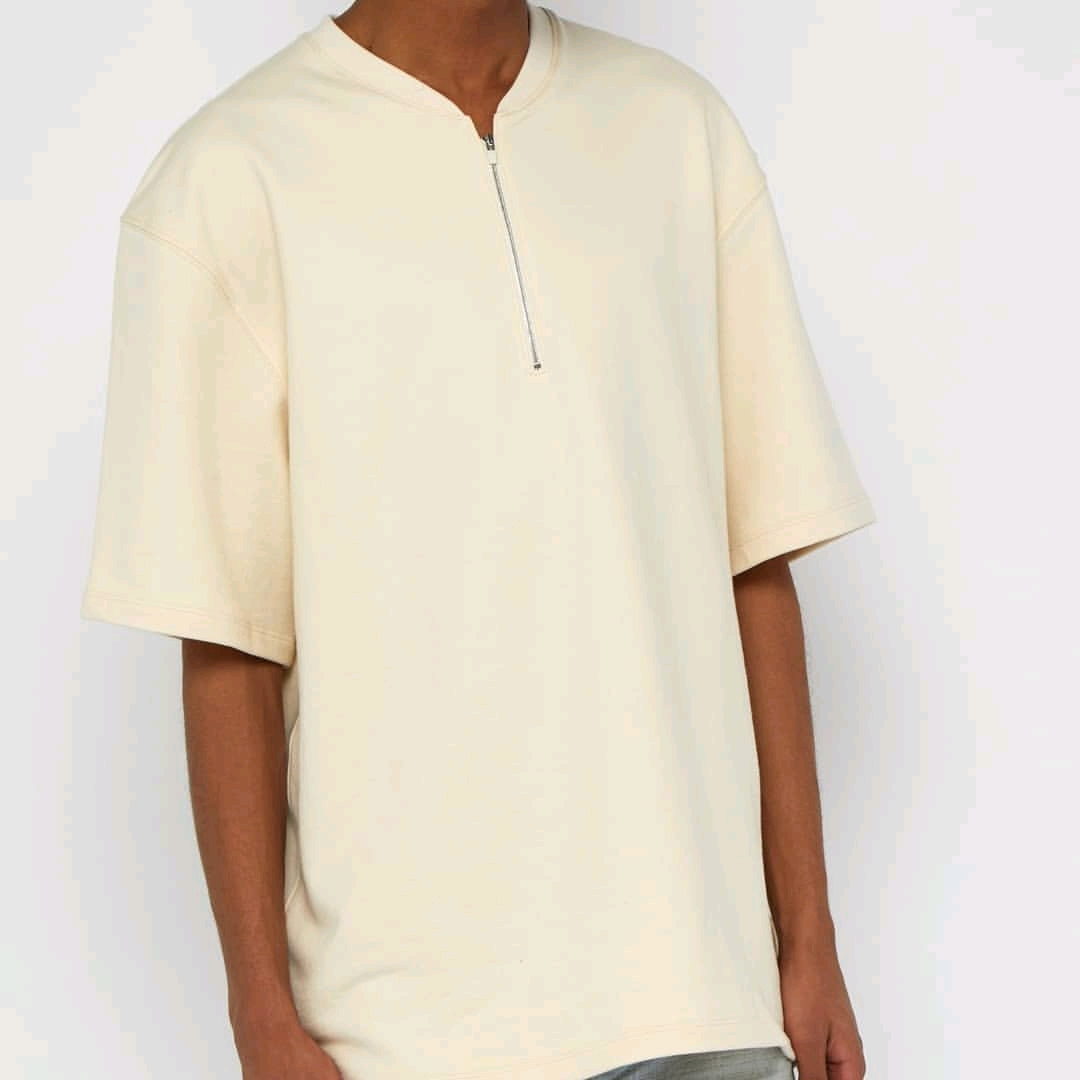 Футболка Fear Of God Half Zip "Beige" фото № 5