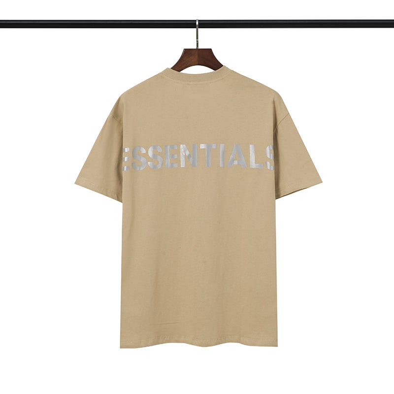 Футболка Fear Of God Fog Essentials 3M Logo "Beige" фото № 3