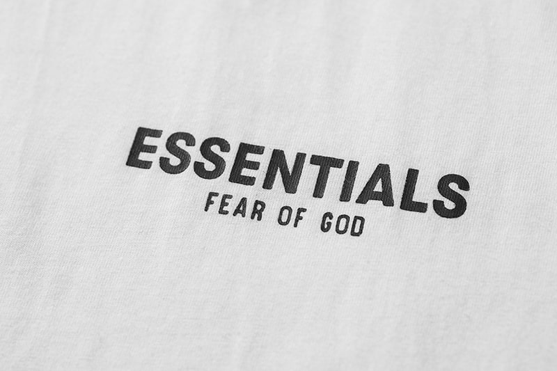 Футболка Fear Of God Fog Essentials Logo "White" фото № 4