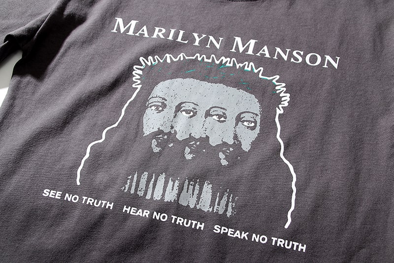 Футболка Fear Of God Vintage Fog Marilyn Manson "Gray" фото № 7