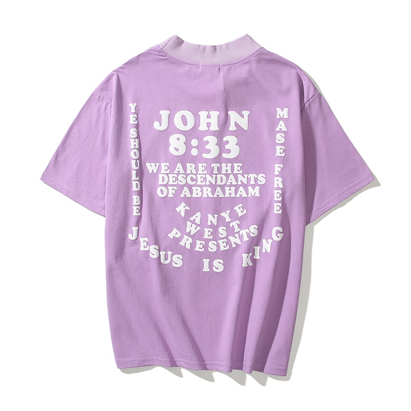 Футболка Jesus is King Kanye West Jesus Is King Fog "Purple" фото № 2