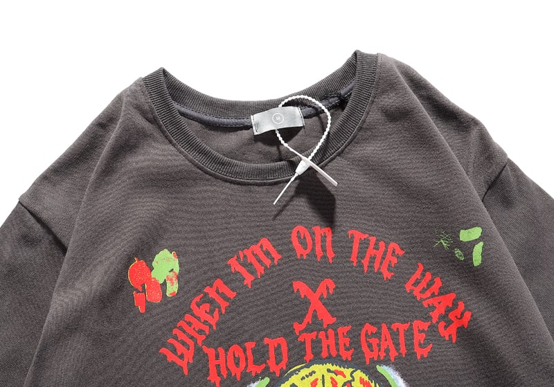 Футболка Jesus is King Kanye Hold The Gate "Gray" фото № 3