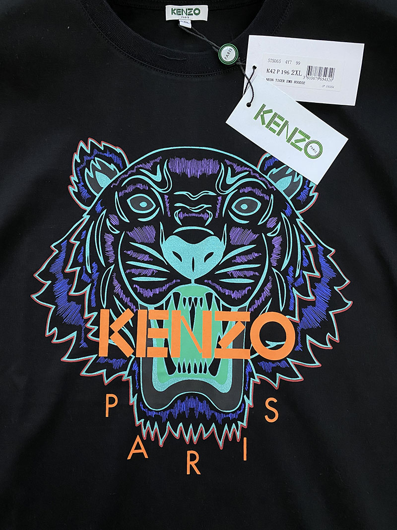 Футболка Kenzo Tiger Paris "Black" фото № 4