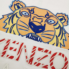 Футболка Kenzo Yellow Logo "White" фото № 3