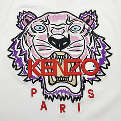 Футболка Kenzo Red Embroidery Brand "White" фото № 3