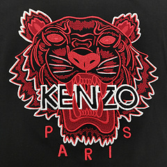Футболка Kenzo Black Embroidery Brand "Black" фото № 2