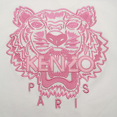 Футболка Kenzo Pink Embroidery Brand "White" фото № 4