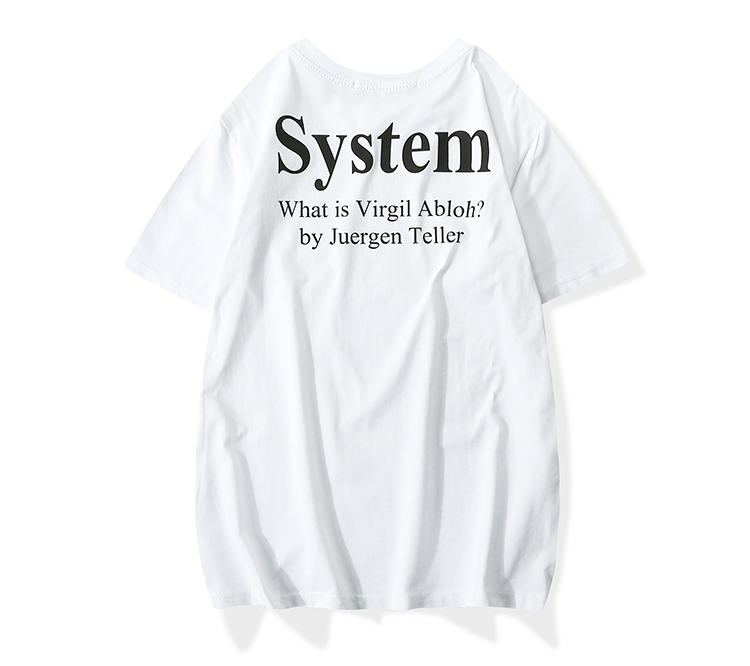 Футболка Off White System "White" фото № 5