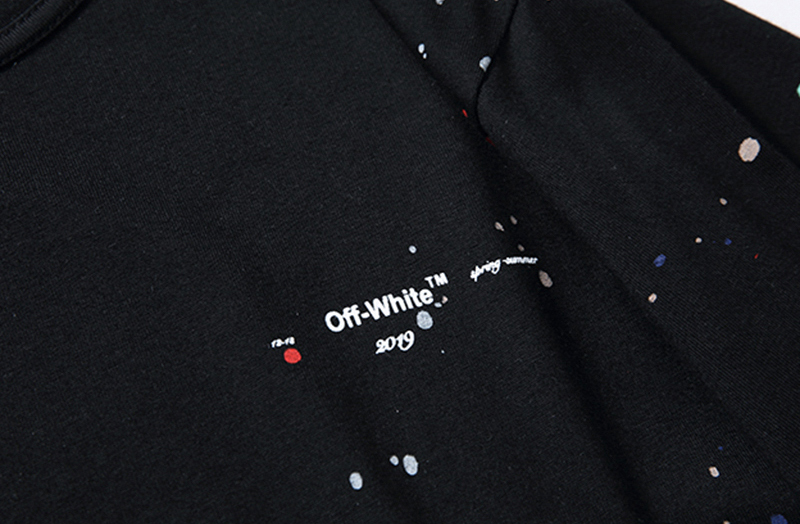 Футболка Off White Dots "Black" фото № 3