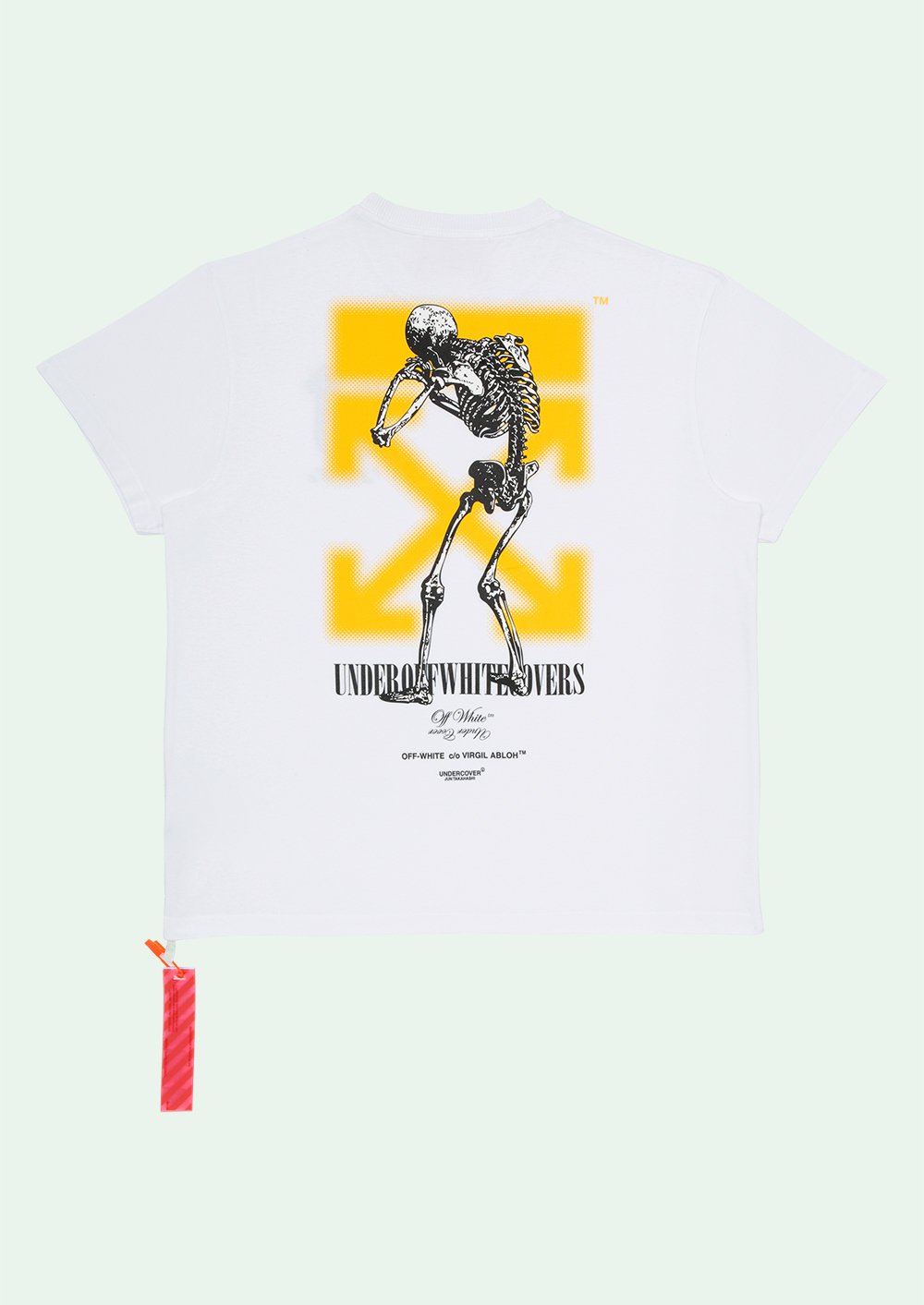 Футболка Off White Sceletone "White" фото № 2