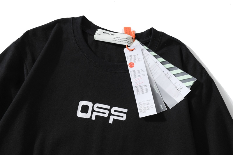 Футболка Off White White Logo "Black" фото № 3