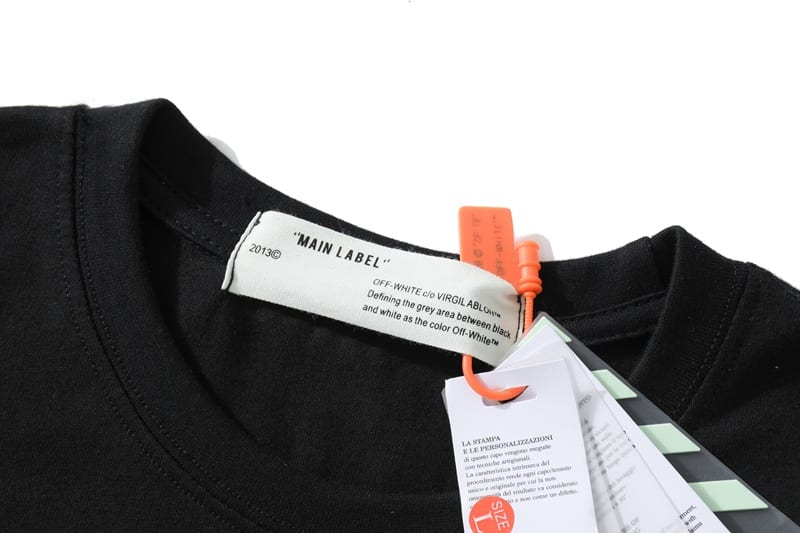 Футболка Off White White Logo "Black" фото № 4