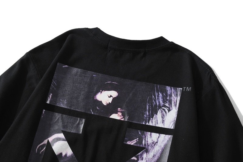 Футболка Off White White Logo "Black" фото № 5