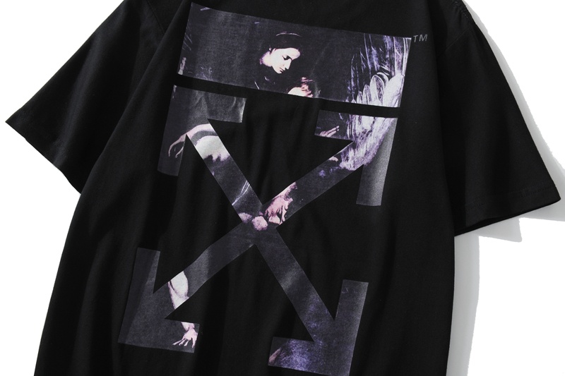 Футболка Off White White Logo "Black" фото № 7